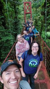 High school science teachers from Earthwatch's Project Kindle fellowship on a canopy bridge in Costa Rica!